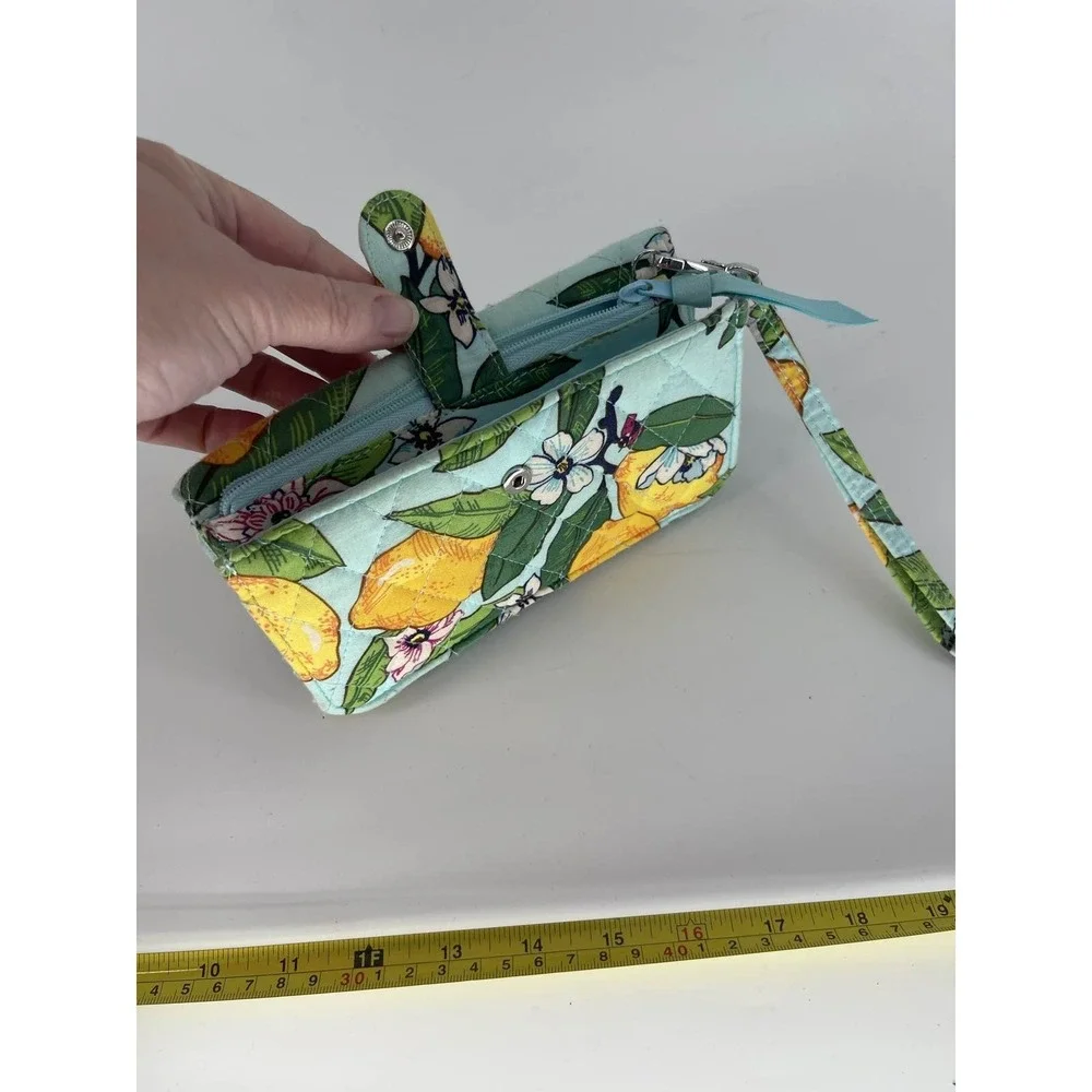 Vera Bradley RFID Accordion Wristlet Wallet Lemon Grove - Picture 3 of 3